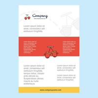 Template layout for Gloves comany profile annual report presentations leaflet Brochure Vector Background