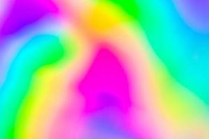 Abstract blur holographic rainbow foil iridescent background photo