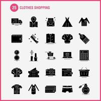 Clothes Shopping Solid Glyph Icon for Web Print and Mobile UXUI Kit Such as Hospital Basket Cart Shopping Ticket Tickets Travel Shopping Pictogram Pack Vector