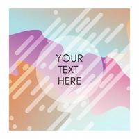 Colorful background with typography vector