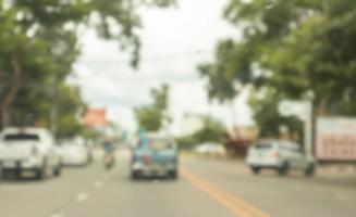 Abstract street city road blurred background photo