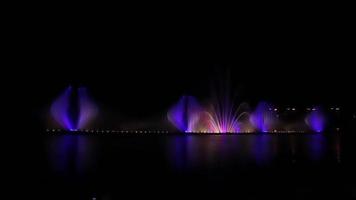 Europe's largest musical fountain with 3D effects and laser show. Vinnitsa. Ukraine. video