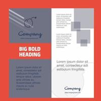 Bomb Company Brochure Title Page Design Company profile annual report presentations leaflet Vector Background