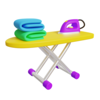 Table à repasser stylisée 3d illustration png