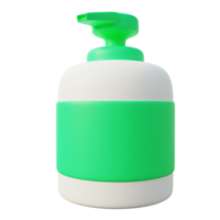 botella de jabón líquido ilustración 3d png