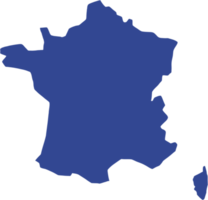 doodle dessin à main levée de la carte de la france. png