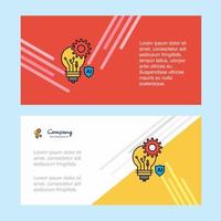 Bulb setting abstract corporate business banner template horizontal advertising business banner vector