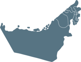 doodle freehand drawing of united arab emirates map. png