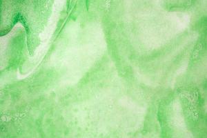 Abstract green watercolor background texture close up photo