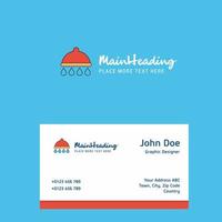 Shower logo Design with business card template Elegant corporate identity Vector