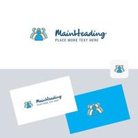 Police avatar vector logotype with business card template Elegant corporate identity Vector
