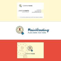 Beautiful GDPR Logo and business card vertical Design Vector