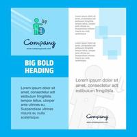 Globe Company Brochure Title Page Design Company profile annual report presentations leaflet Vector Background