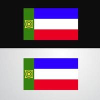 Khakassia Flag banner design vector