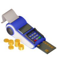 3d betaling gebruik makend van credit kaart png