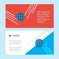 Globe abstract corporate business banner template horizontal advertising business banner vector