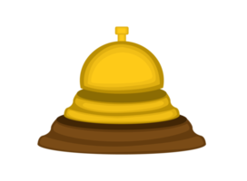 Illustration einer goldfarbenen Glocke png