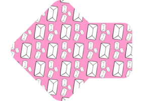kuvert design med rosa kärlek brev tema png