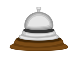 illustration de cloche de couleur argentée png
