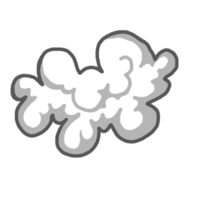 ilustração de nuvem branca png
