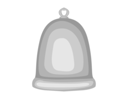 Silver Colored Bell Illustration png