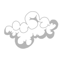 ilustración de nube blanca png