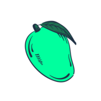 grüne Mango transparent png