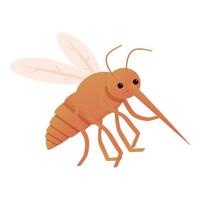 Mosquito insect icon, cartoon style vector