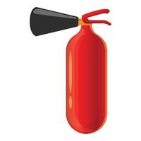 Spray fire extinguisher icon, cartoon style vector
