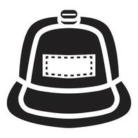 Rap cap icon, simple style vector