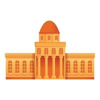 Public museum icon, cartoon style vector