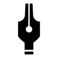 Ink pen icon, simple style vector