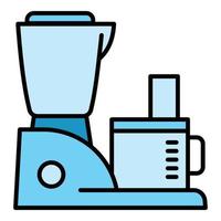 Machine mixer icon, outline style vector