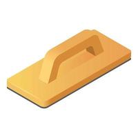 Construction grater icon, isometric style vector