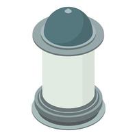 Advertising tower icon, isometric style vector