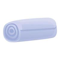 Spa towel roll icon, cartoon style vector