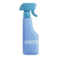 Antiseptic spray bottle icon, cartoon style vector