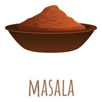 Masala icon, cartoon style vector