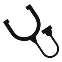 Stethoscope icon, simple style vector