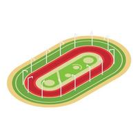 Running arena icon, isometric style vector