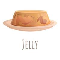 Jelly icon, cartoon style vector