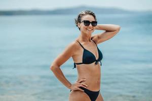 Woman Enjoying Beach Time photo