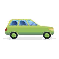 icono de accidente de coche de calle, estilo de dibujos animados vector