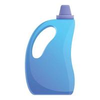 Washing cleaner bottle icon, cartoon style vector