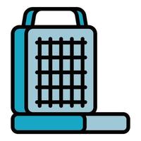 Waffle-iron maker icon, outline style vector