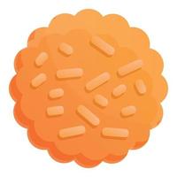 Cracker icon, cartoon style vector