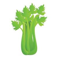 Fresh celery icon, cartoon style vector