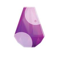 Purple jewel icon, cartoon style vector