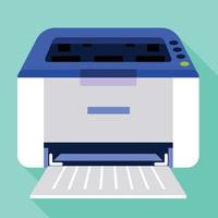 Ink jet printer icon, flat style vector