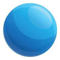 Fitness ball icon, cartoon style vector